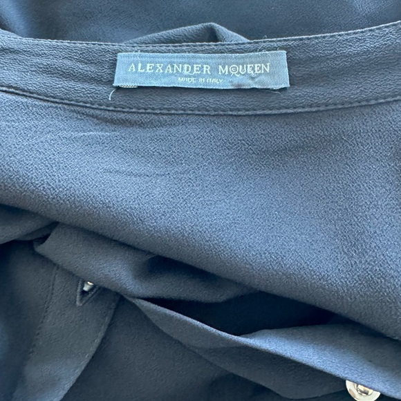 ALEXANDER MCQUEEN Silk Knee-Length Dress | Sz: M - Picture 8 of 9